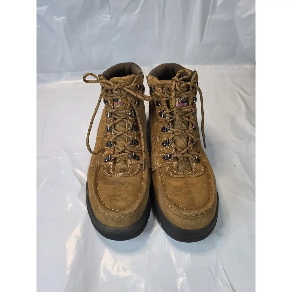 Men's Brahma Work BootsMNBR20CA002 Brown Suede Steel Toe Work Boot Shoe 13M